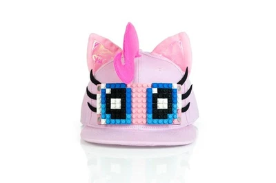 Boné/chapéu Snapback My Little Pony Pinkie Pie com blocos de tijolos para meninas - Imagem 1 de 4