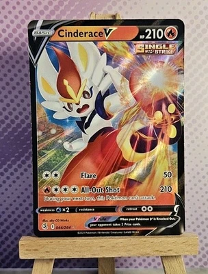 Pokémon TCG: Cinderace V 044/264 - Fusion Strike - NM Condition - Image 1 of 2