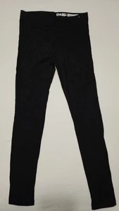 Wonder Nation Girl's Black Ankle Leggings Elastic Waist Size M (7-8) - Picture 1 of 4