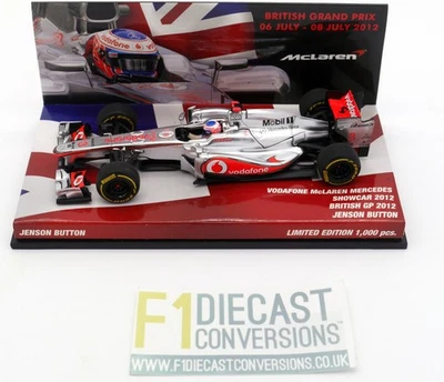 MINICHAMPS MCLAREN MERCEDES MP4-26  J BUTTON  BRITISH GP SHOW CAR 2012 1/43 F1 - Image 1 of 3