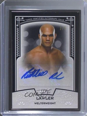 2016 Topps UFC Knockout Museum Collection Black /5 Robbie Lawler #MCC-RL Auto - Image 1 of 2