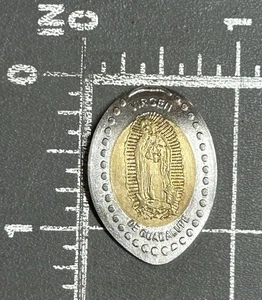 Virgen De Guadalupe Basilica Mexico City Elongated Pressed Smashed Penny Peso - Picture 1 of 2