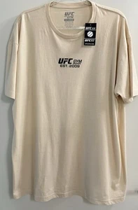 T-shirt cotone manica corta beige palestra nuova UFC tg. 2XL - Foto 1 di 6