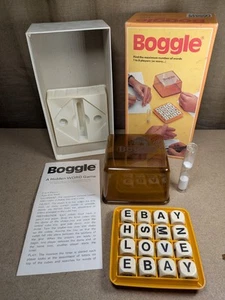 Vintage Boggle Word Game Parker 1978 Complete - Picture 1 of 11