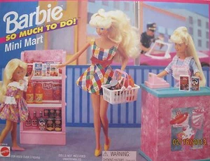 BARBIE VINTAGE 1995 MINI MART PLAYSET Check Out Counter RARE ! BRAND NEW ! - Picture 1 of 8