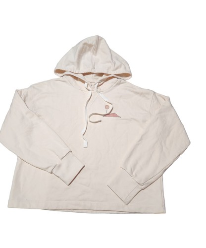 OFF WHITE Felpa con cappuccio da donna Madewell GRANDE crema montagna