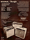 vtg 1970s MESA BOOGIE GUITAR AMPS MAGAZINE PRINT AD Tube Amplifier Pinup Page