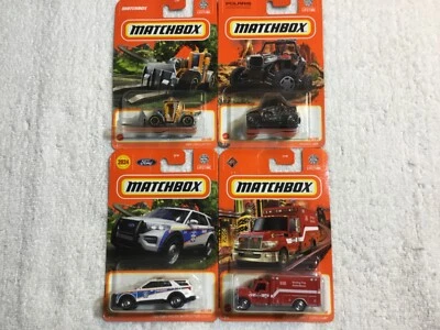 Matchbox Diecast LIFTER,POLARIS,FORD MEDIC,AMBULANCE Set of 4 NEW COLLECTIBLE  - Image 1 of 4