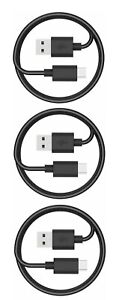 3x 6FT Fast Charging Cord Type C Cable USB For Samsung Galaxy A01 A51 A71 S9 BLK