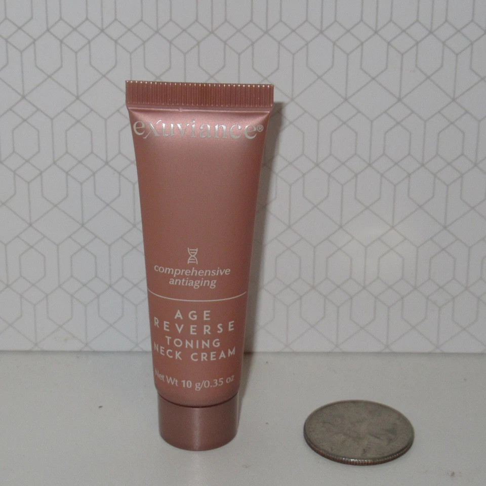 Crema tonificante antienvejecimiento reversa para cuello EXUVIANCE Age 0,35 oz 10 g tamaño mini de viaje Foto 1 de 1