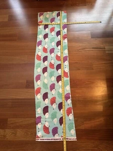 Hedgehog Fleece Fabric Piece 60” X 14” Light Colors Super Soft - Picture 1 of 9