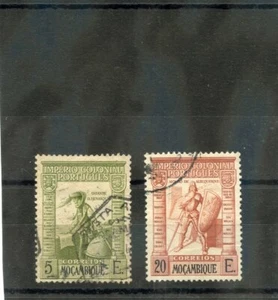 Mosambik Sc 285.287 (SG 366,8) sehr guter Erhaltungszustand gebraucht 1938 Vasco Da Gamma 5E 20E, Werte 15 $ - Bild 1 von 1
