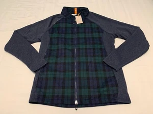 Peter Millar Flannel Merge Elite Hybrid Jacket, Balsam/Navy, Size M, NWT! - Picture 1 of 11