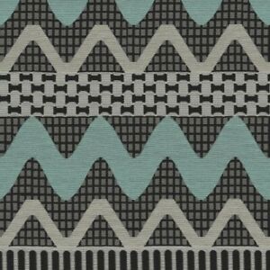 Knoll Modern Chevron Zig Zag Upholstery Fabric- Kabuki / Nami 1.60 yd K20845