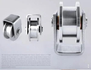 2 Pack 2" inch Sliding Gate Roller 304 SS H Groove Type Wheel Track Rail Bracket - Picture 1 of 2