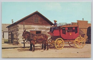 Postkarte alte Postkutsche Abilene Stadt Abilene Kansas - Bild 1 von 2