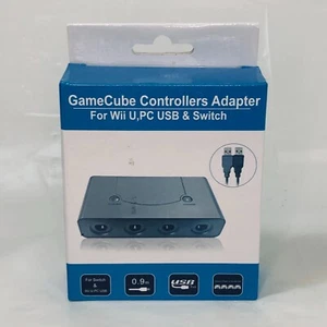 GameCube Controller Adapter for Wii U, PC USB and Switch, 4 Port - Picture 1 of 3