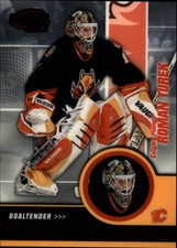2003-04 (FLAMES) Pacific Invincible Red #14 Roman Turek /850