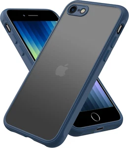Iphone SE 2022/3Rd/2020/2Nd Gen Case, Iphone 8/7 4.7 Matte Blue Shockproof Slim - Picture 1 of 12