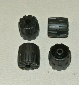 LEGO Espace : 4x Roue plastique dur petite - Réf 6118 noir - Set 6938 1737 1787 - Imagen 1 de 1