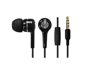 iMicro T22 SP-IMT22 - Earphones with mic - in-ear - wired - 3.5 mm jack - Black - Picture 1 of 2
