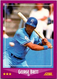 1988 Score George Brett  11 Kansas City Royals (A)
