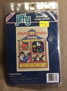 SCHULZEIT - Unterrichtsthema - Jiffy gestempelt Kreuzstich  - Bild 1 von 7