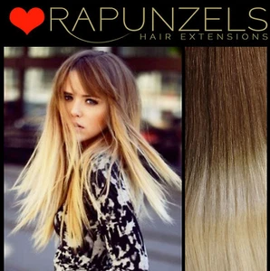 20" OMBRE Haar gewebt Wurzelverblassen Remy Echthaarverlängerungen - Bild 1 von 18