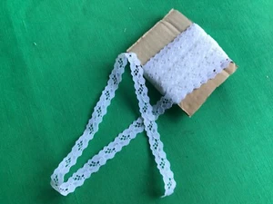 7,50 ml ,dentelle picot, bordure H 1 cm / galon / couture / réf 49 - Imagen 1 de 3