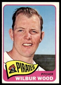 1965 TOPPS WILBUR WOOD 478 VG BASEBALL PITTSBURGH PIRATES