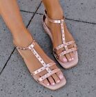 Bared footwear Rose Gold Flamingo Sandals Size 37 New