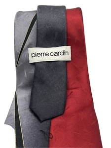 Pierre Cardin Mens Tie 100% Silk Geometric Print - Sharp! - Picture 1 of 6