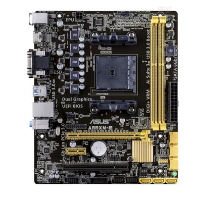 For ASUS A88XM-E Motherboard AMD A88X DDR3 FM2/FM2+ PCI-E 3.0 Micro ATX Tested - Image 1 of 3
