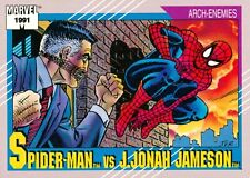 ✺New✺ 1991 MARVEL UNIVERSE Card SPIDER-MAN VS J. JONAH JAMESON Arch-Enemies