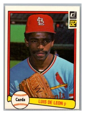 1982 Donruss Luis DeLeon #588 Rookie - Image 1 of 2