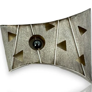 Joseph Downs Modernist Brutalist Geometric Sterling Silver Brooch Pin 925 - Picture 1 of 5