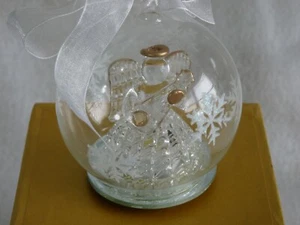 Ornament Light Up Angel Glass Globe LED In Box. Vintage Changes Color - Picture 1 of 11