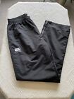 Mens Black Canterbury Tracksuit Bottoms Size L In Great Condition