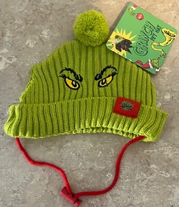 Grinch Dog Cat Pet Knit Hat Beanie Christmas M/L New Costume Warm w/Ear Holes - Picture 1 of 5