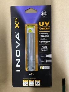 Inova X5 Silver LED UV Flashlight 123A Battery