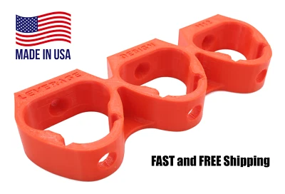 Triple Milwaukee M12 Battery Mount / Hanger / Holder - SLIDE ON Made in the USA