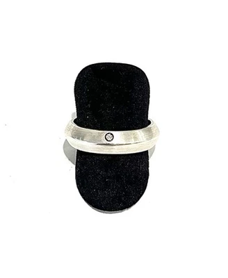 925/-ESPRIT Silberring, simulierter Diamant, Gr. 60, 6 mm breit - Bild 1 von 2