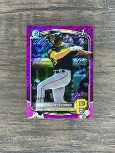 JHONNY SEVERINO 2025 BOWMAN CHROME 1ST FUCHSIA Shimmer PIRATES /199 - Picture 1 of 2
