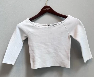 New with tag Guess white off shoulder crop top size M - Image 1 of 4