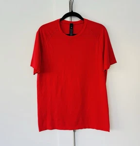 Camiseta Hombre Lululemon Metal Vent Rojo Verdadero Talla M - Imagen 1 de 5