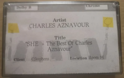 Charles Aznavour - She - The Best Of - PROMO Cassette - Image 1 of 4