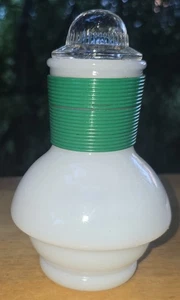 Vintage McKee Glassbake Hottle Bottle Hot Drinks Coffee Tea Bedside Carafe Green - Picture 1 of 7