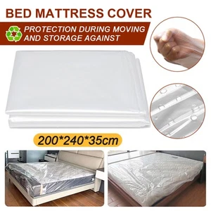 King Queen Large Mattress Bag for Moving and Storage Thickness Plastic Cover - Picture 1 of 11