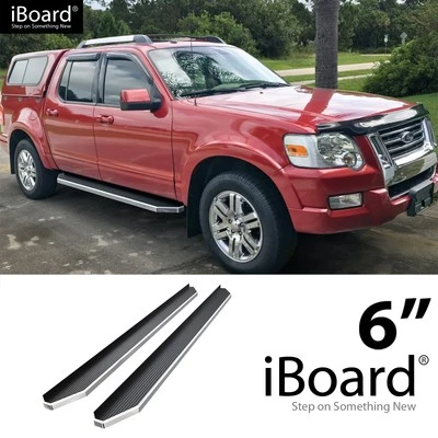 APS Running Board Polished 6" Fit Ford Explorer Sport Trac 07-10 - Image 1 of 4