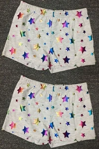 2 x Pairs of Girl's STARRY Pyjama Shorts / Grey PJ Shorts in Sizes 4 - 11 years - Picture 1 of 12